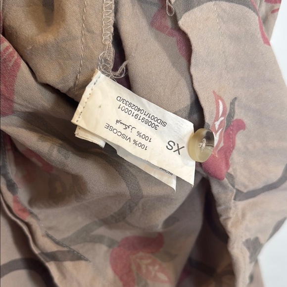 Bombay Tan Pleated Sundress with Cuffed Sleeves - Picture 3 of 6